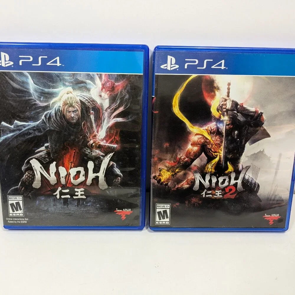 Nioh & Nioh 2 PS4 Sony Playstation 4 Action Role Playing Game Lot 2